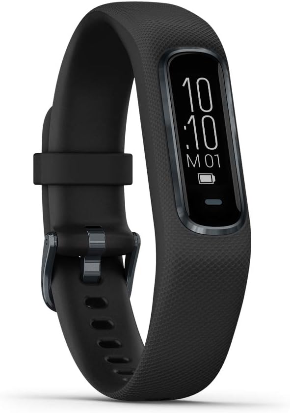 Garmin vivosmart 4, Activity and Fitness Tracker w/ Pulse Ox and Heart Rate Monitor, Black, Large Band