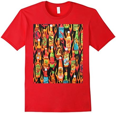 Men's Hot Sauce Tabasco Lover T-Shirt XL Red