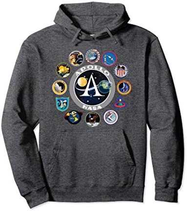 Apollo Missions Insignia Hooded Sweatshirt NASA Program