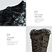 DailyShoes Knee High Faux Fur Lined Snow Boots Booties Winter Warm Mid Calf Lace Up D Ring Eskimo Boot for Women Alaska-01 Brown 9.5