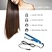 Hair Straightener by anmao Professional 450°F Nano Hair Iron Straightener Titanium 30 Second Heat up Hair Straightener Iron LED Display Hair Iron Straightener Blue