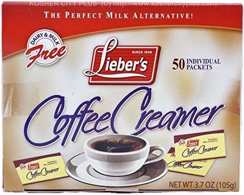 Lieber S Coffee Creamer Sachets Dairy And Milk Free 50 Pack 105g Amazon Co Uk Grocery