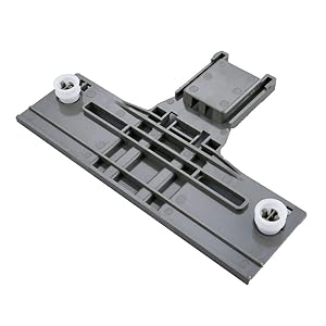 Dishwasher Top Rack Adjuster For Whirlpool KitchenAid Kenmore Jenn-Air W10350376 W10712394VP WPW10350376 PS10064063 w/ 0.90 Inch Diameter Wheels (Redesigned for Heavy Duty Wheel Support)