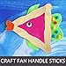 200 pcs Jumbo Wooden Craft Sticks Pack - Bulk Popsicle Sticks for Arts & Crafts Projects, Holiday Ornament Crafting, Ice Cream, Waxing