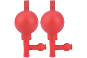 2pcs Rubber Pipette Filler with Three Valve Safety Rubber Pipets Pipettor Accessory for Pipette Filler Tool