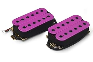 ROZILO Neck+Bridge Pickup Set Double Coil Humbucker Pickups for Electric Guitar Pickup-Purple