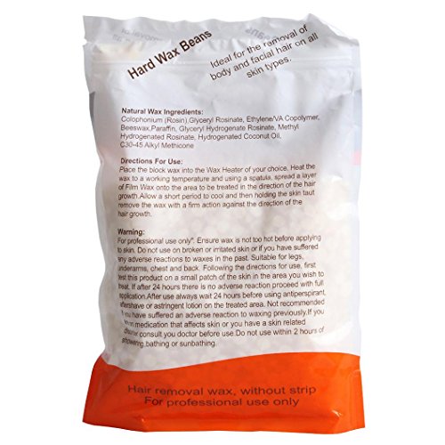 No Strip Depilatory Wax, Bolayu Hot Film Hard Wax Pellet Waxing Bikini Hair Removal Bean (D)