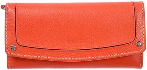 Roots 73 Leather Clutch Wallet with Checkbook and Gusset