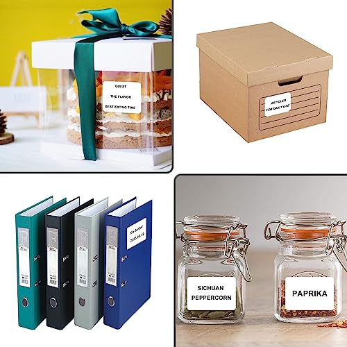 LENVII Thermal Adhesive Label, Multifunctional Self-Adhesive Label, Suitable for Laptop and Desktop Label Printers (50×30mm(8Rolls))
