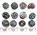 ALL in ONE 10pcs Mixed Style Rhinestone Snap Ginger Button Jewelry Charms (20mm)