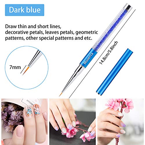 image for Mooerca Nail Art Liner Brushes UV Gel Painting Acrylic Nail Design Nyl