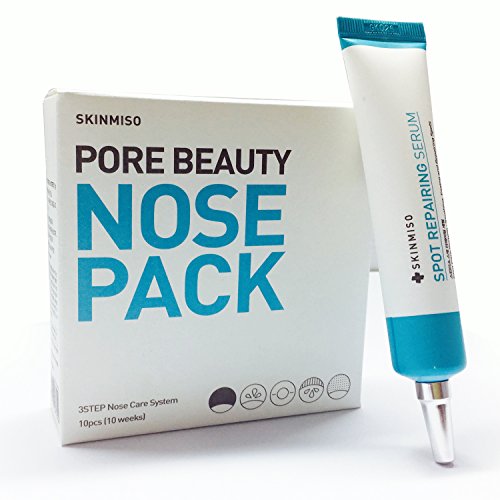 [SKINMISO-KOREA] SET - Pore Beauty Nose Pack Blackhead Care 3 Step System (10 Weeks Program) + Spot Repairing Serum 30ml