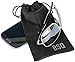 Microfiber Pouch - Soft Storage Bag(s) for Glasses and Cell Phones (Black&Gray 4
