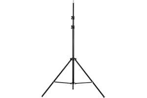 Adjustable Metal Tripod Light Stand with 14 Inch Screw Max Height for Photography Studio LED Video Umbrella Ring