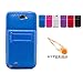 Hyperion Samsung Galaxy Note II Extended Battery HoneyComb Kickstand TPU Case Blue