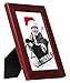 Americanflat 5x7 Mahogany Picture Frame - Easel Stand - Tabletop Display - Wall Display