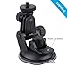 TEKCAM 2in1 Car Charger Mount Suction Cup Bracket Compatible for Waterproof Action Sport Camera