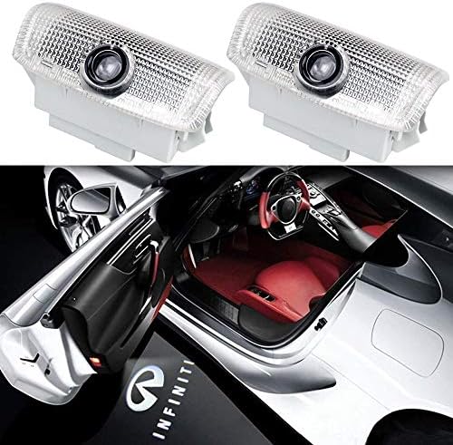 LED Car Door Welcome Emblems,Homose Projector Shadow Light With Logo for Infiniti FX G M EX Q50 Q70 Q60 QX50 QX70 QX80(pack of 2)