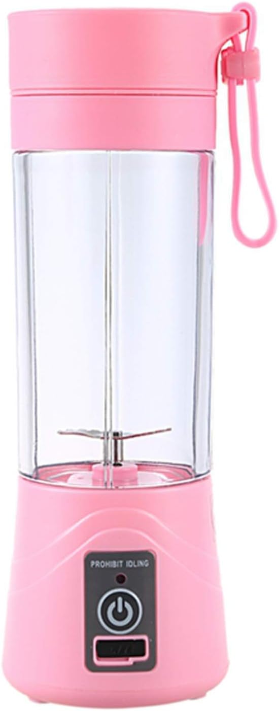 380Ml Usb Rechargeable Blender Mixer Portable Mini Juicer Juice Machine Smoothie Maker Household Small Juice Extractor New Drop,Pink