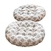 NOVWANG Cotton & Linen Round Floor Pillow Cushion Japanese Style Futon Seat Cushion Thicken Chair Wave Window Pad 21