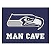 FANMATS 14368 Seattle Seahawks Man Cave All-Star Rug - 34 in. x 42.5 in.