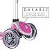 Globber Primo 3 Wheel Adjustable Height Scooter (Pink/Gray)