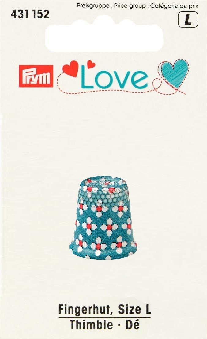 PrymLove Large Metal Painted Thimble by Prym Love (1pc), Multi-Colour, 9.5 x 6 x 2.5 cm