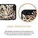 True Color Case Compatible with iPhone 7 Plus Camo Case, Real HD Camo Tree Grass Straw Hunter Hybrid Hard Back Cover + Soft Slim Durable Protective Shockproof Rubber TPU Bumper - Black