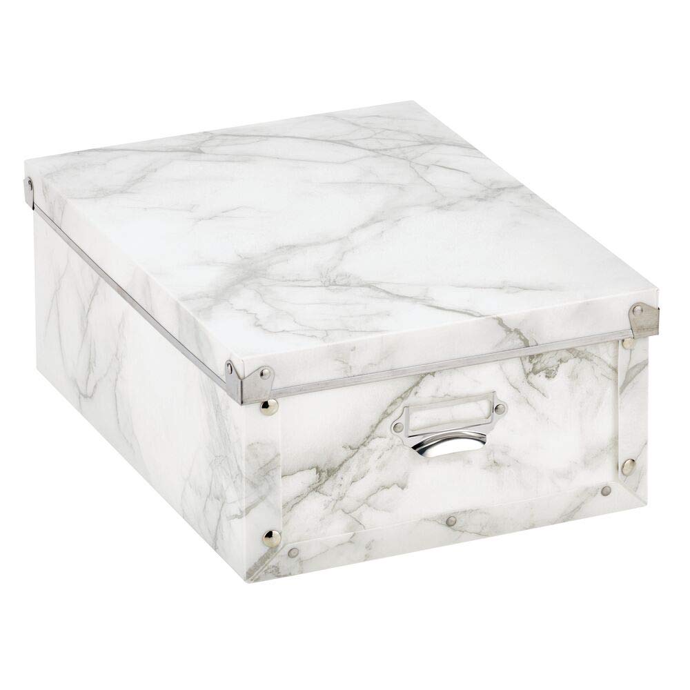 Almacenamiento y organización mDesign Juego de 2 cajas de plástico con