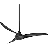 Minka Aire F843-CL Wave 52" Ceiling Fan with Remote Control, Coal