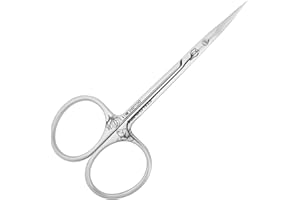 Staleks Exclusive 20 Type 1 Cuticle Scissors (Magnolia) – Professional Manual Sharpening and Classic Curved Blades