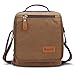 Bagerly [Deal of The Day] Business Messenger Bags Small Canvas Vintage Shoulder Bag Multi-Pockets Crossbody Work Satchel