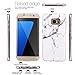 Galaxy S7 Edge Case, JAHOLAN White Marble Design Slim Shockproof Clear Bumper TPU Soft Case Rubber Silicone Skin Cover for Samsung Galaxy S7 Edge
