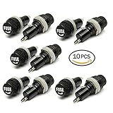 LGEGE 10pcs Electrical Panel Mounted 5 x 20mm Fuse Holder for Radio Auto Stereo