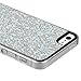 niceEshop Silver Sparkling Glitter Bling Hard Case Cover fit for the new Iphone5 5G +Free Screen Protector +Free niceEshop Cable Tie