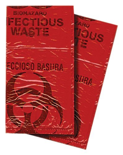 Safetec Red Biohazard Waste Disposal Bags - 24" x 24" (10-pack)