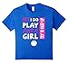 Kids Yes I Do Play Like A Girl Softball Tshirt 12 Royal Blue