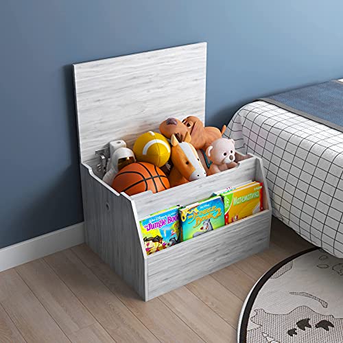 Wooden Kids Toy Box, Large Toy Chest Toy Storage Organizer
