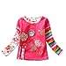 2017 NEAT Kid Girl Cotton Flower Long Sleeve T Shirt Tee Clothes For 2-6 Years