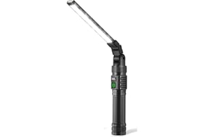 1Pack Magnetic Work Light, All Aluminum & 1500 High Lumens Rechargeable Work Light, 7 Mode & 360° Rotation Mechanic Light, Re