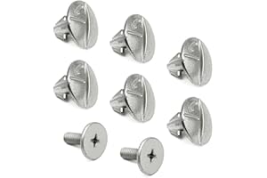 VRASLY 8 PCS Lower Engine Cover Bolt Pin Screws - 6 PCS 90674-TY2-A01 and 2 PCS 90105-TBA-A00 Lower Engine Cover Pin Screws, Compatible with H0nda Civic CR-V (Silver)