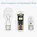 ENDPAGE 194 168 2825 912 T10 W5W LED Bulb Xenon White 6500K Super Bright 8-SMD Canbus Error Free, 2-Pack, Work as Interior Dome Map Lights, Door Courtesy Lights, Trunk Lights, License Plate Lights
