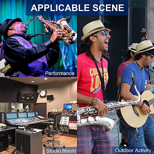 SGPRO Saxophone Microphone Wireless Condenser Gooseneck Live and