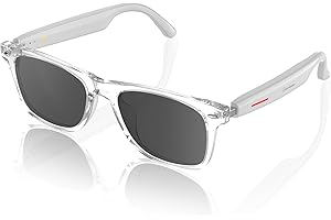 EMERHOME Smart Glasses - Bluetooth Glasses for Men & Women, Touch Control, Outdoor UV Protection and Voice Control, Hands-Free Calls (Sunglasses Lens)