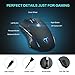 Gaming Mouse Wired, Pictek 6 Buttons Ergonomic Optical USB Mouse PC Computer Gaming Mice [2400DPI Adjustable] [Auto Breathing Light] for Windows 7 / 8 / 10 / XP Vista Mac Macbook Linux, Blackthumb 3