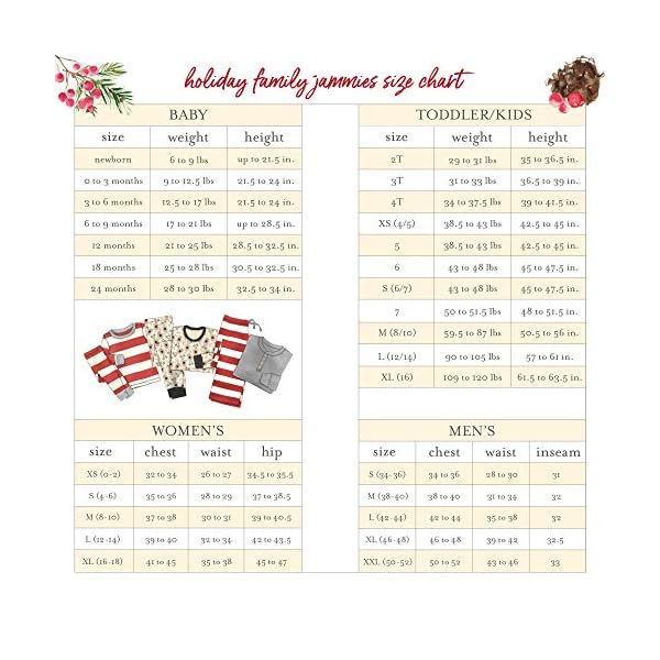 Burt’s Bees Baby Baby Girls’ Family Jammies, Matching Holiday Pajamas