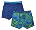 Calvin Klein Boys 2 Pack Navy & Print Athletic Boxer Briefs