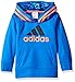 adidas Little Boys' Athletic Pullover Hoodie, Blue/Orange, 7