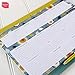 Boxclever Press Big Meal Planner & Magnetic Refrigerator Grocery List. Nearly US Letter size. Perforated shopping list pad with useful headings & weekly menu planner. Pocket for coupons & receipts.