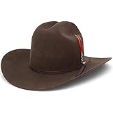 Men's Texana Morcon 20X Estilo Sinaloa Western Cowboy Felt Hat - Chocolate Brown